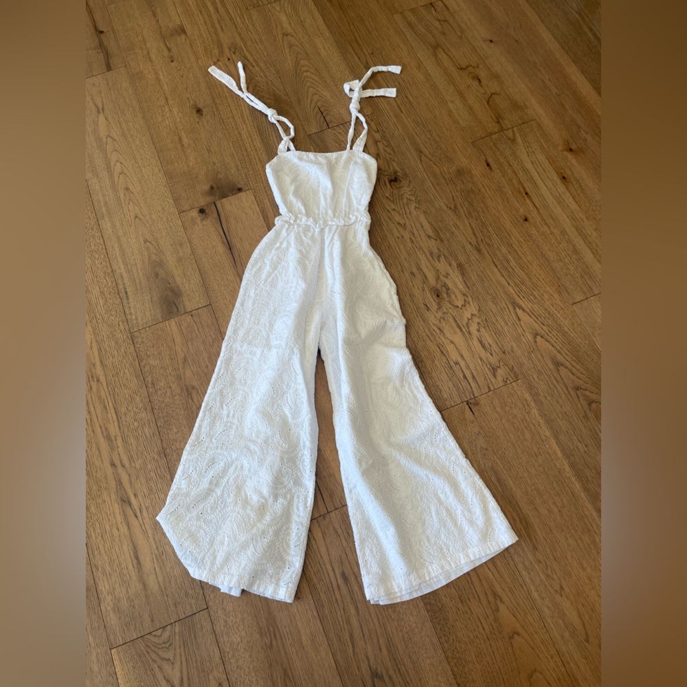 White paisley Misa Los Angeles Jumpsuit